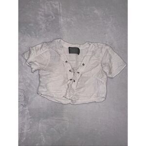 REFORMATION size XS white cropped vacation top